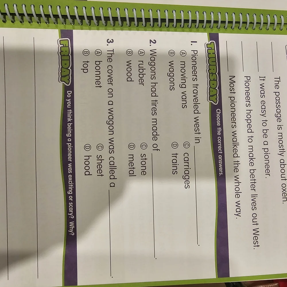 Daily Reading Comprehension Practice Journal - Picture 2 of 2